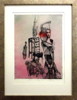 Cesta na olivovú horu - grafika - Katarína Vavrová 